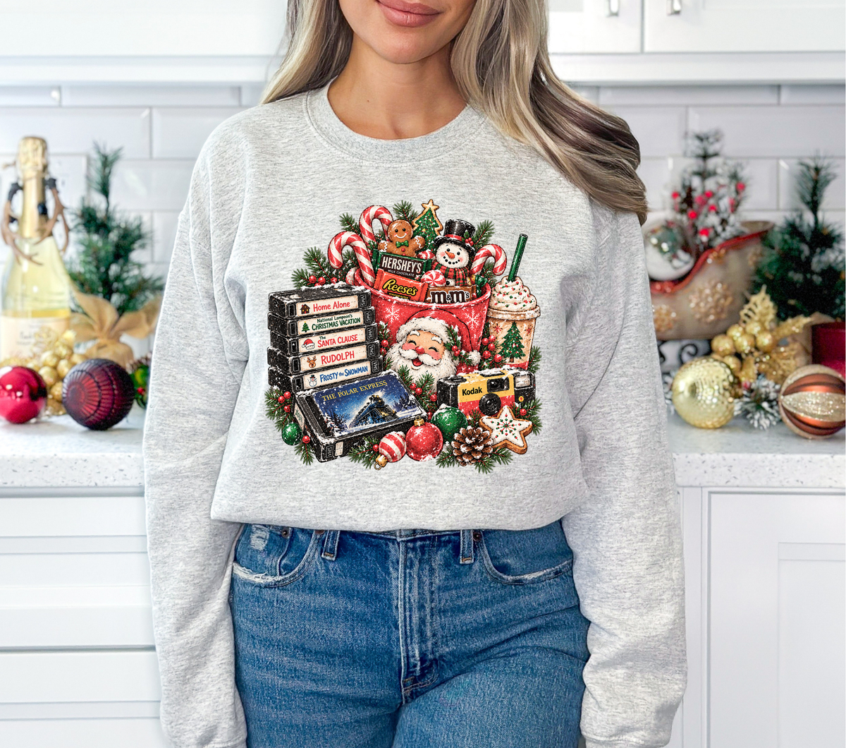 Christmas Candy Bucket - DTF Transfer