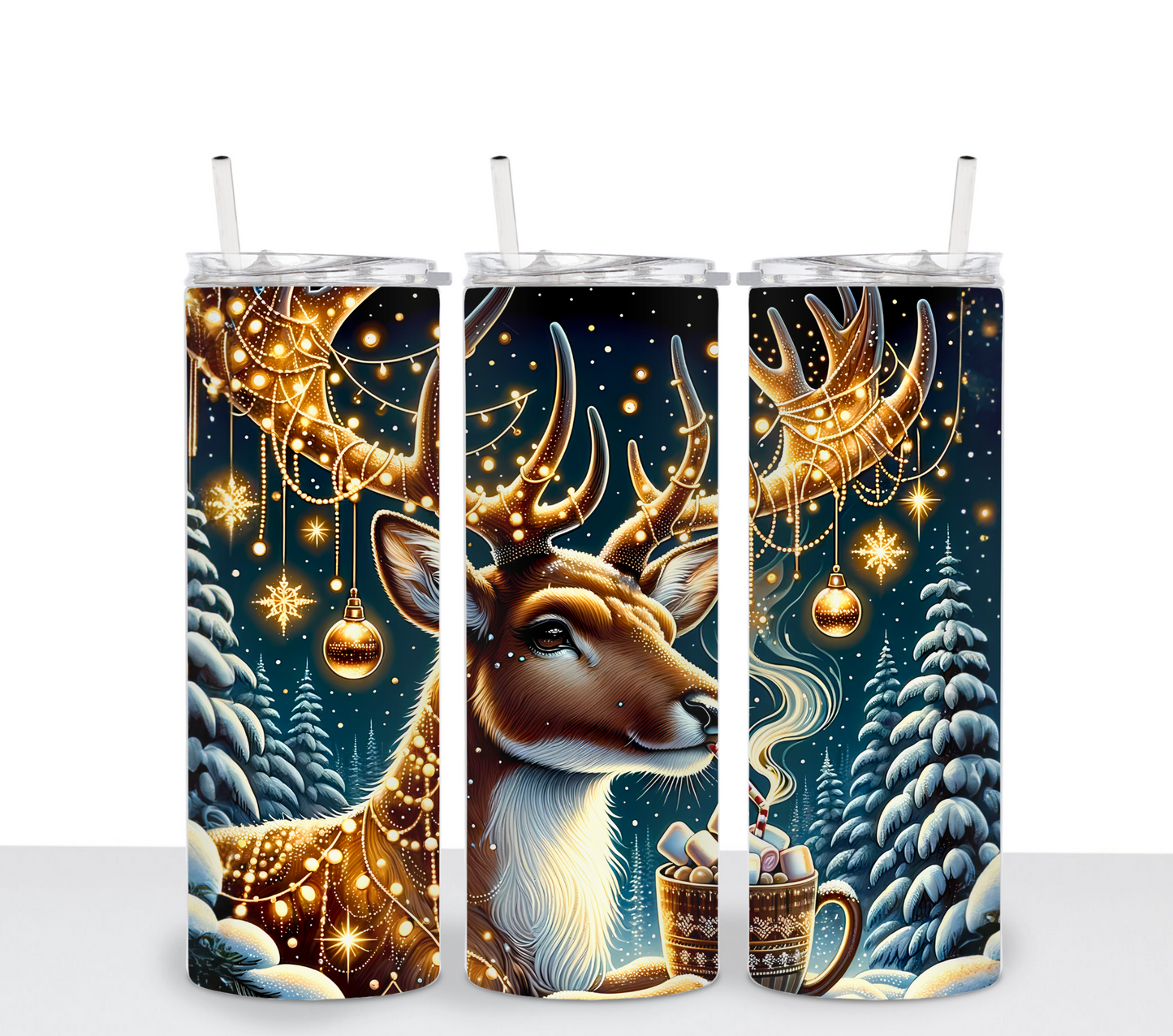 Golden Reindeer - Sublimation Transfer