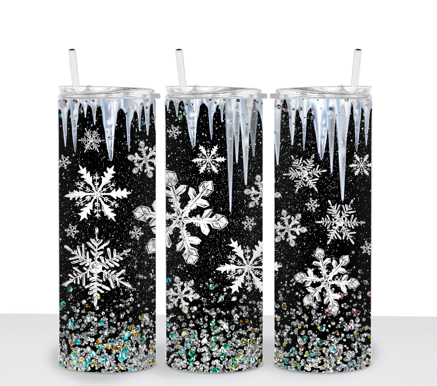 Ice Drip Snowflake - Sublimation Transfer