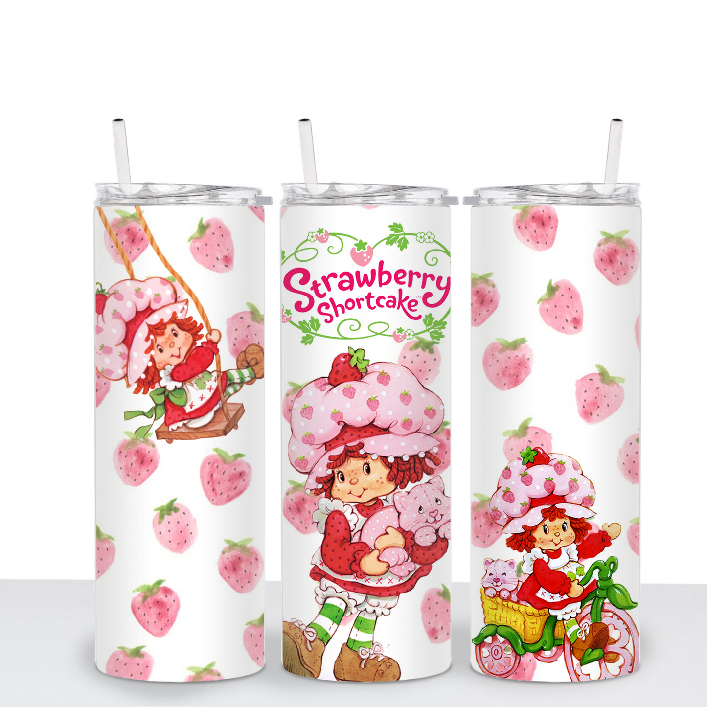Vintage Shortcake Sublimation Tumbler Transfer