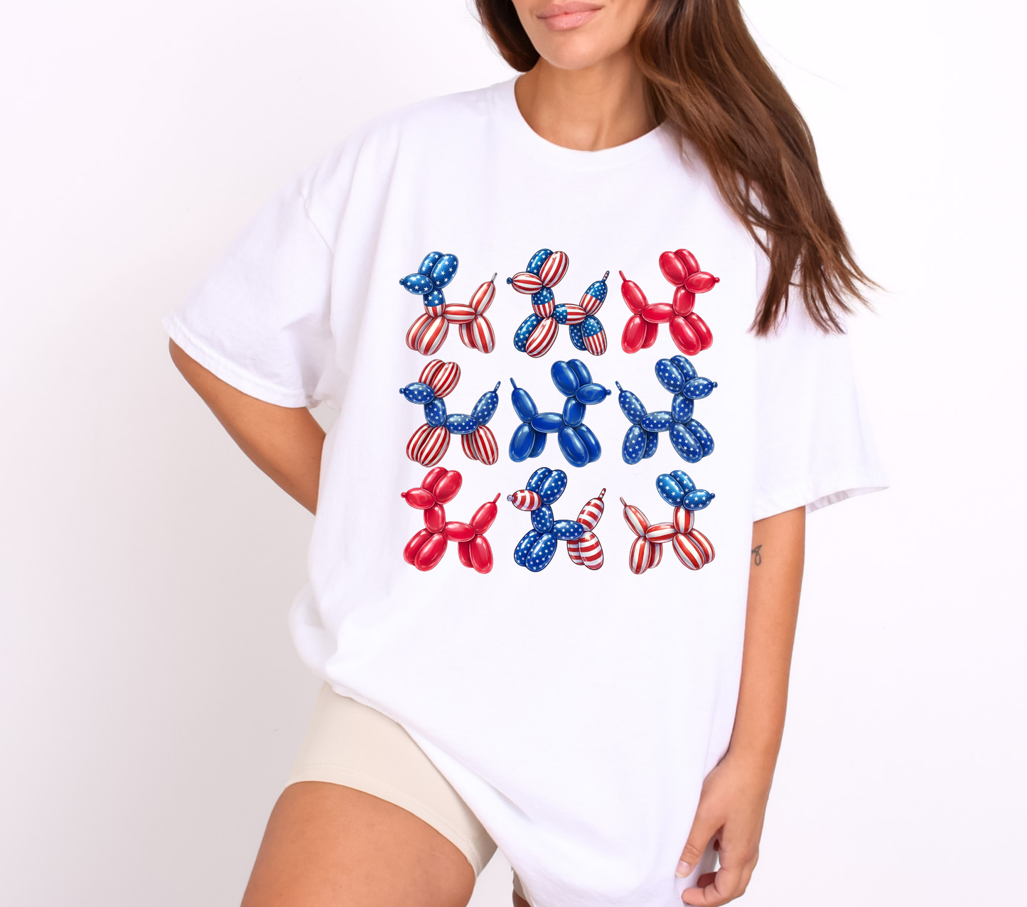 Ballon Dog USA - DTF TRANSFER