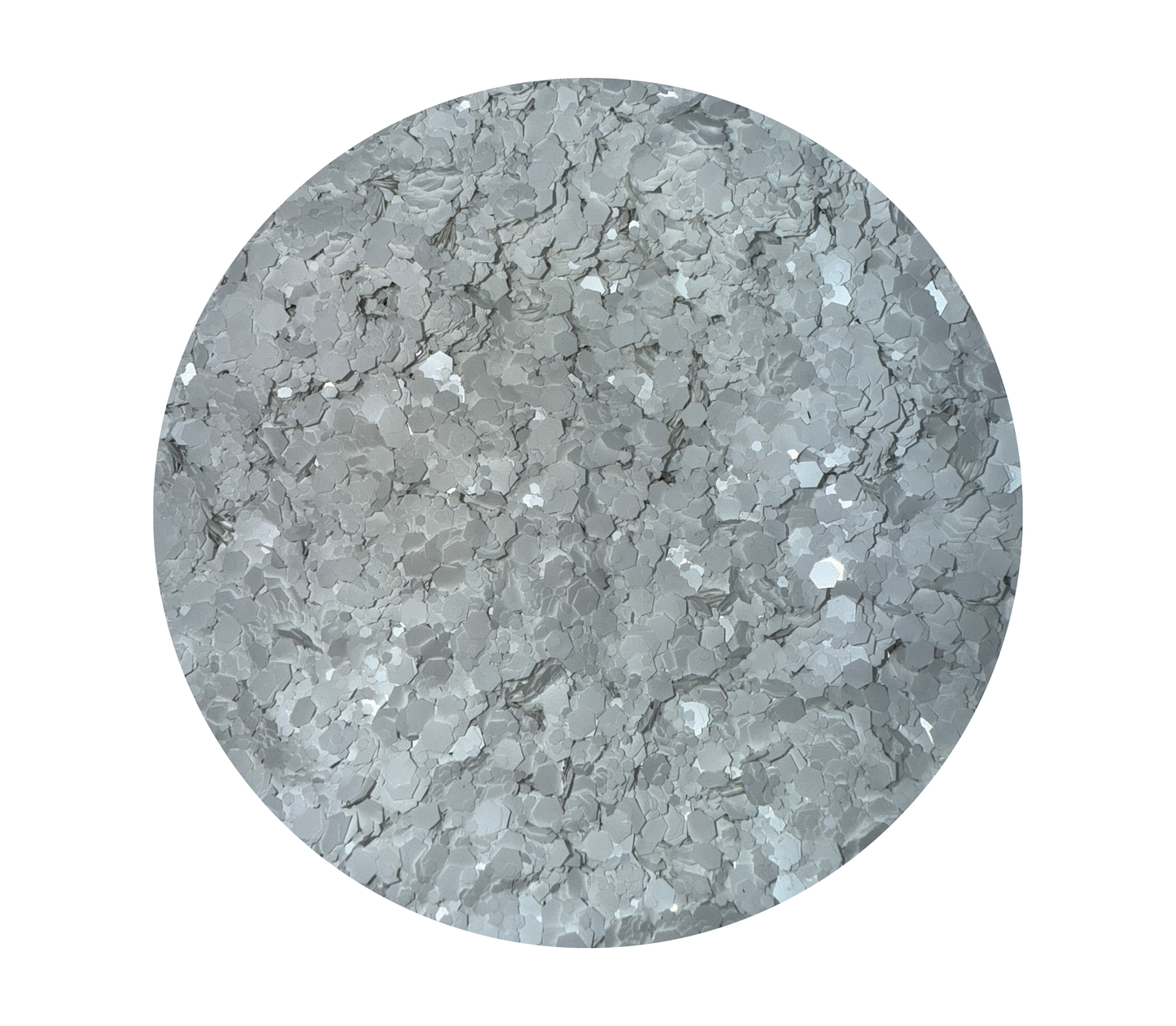 Chunky Glitter - Matte White