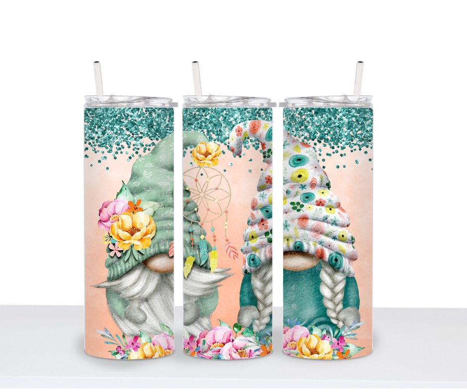 Gnome Boho Sublimation Tumbler Transfer