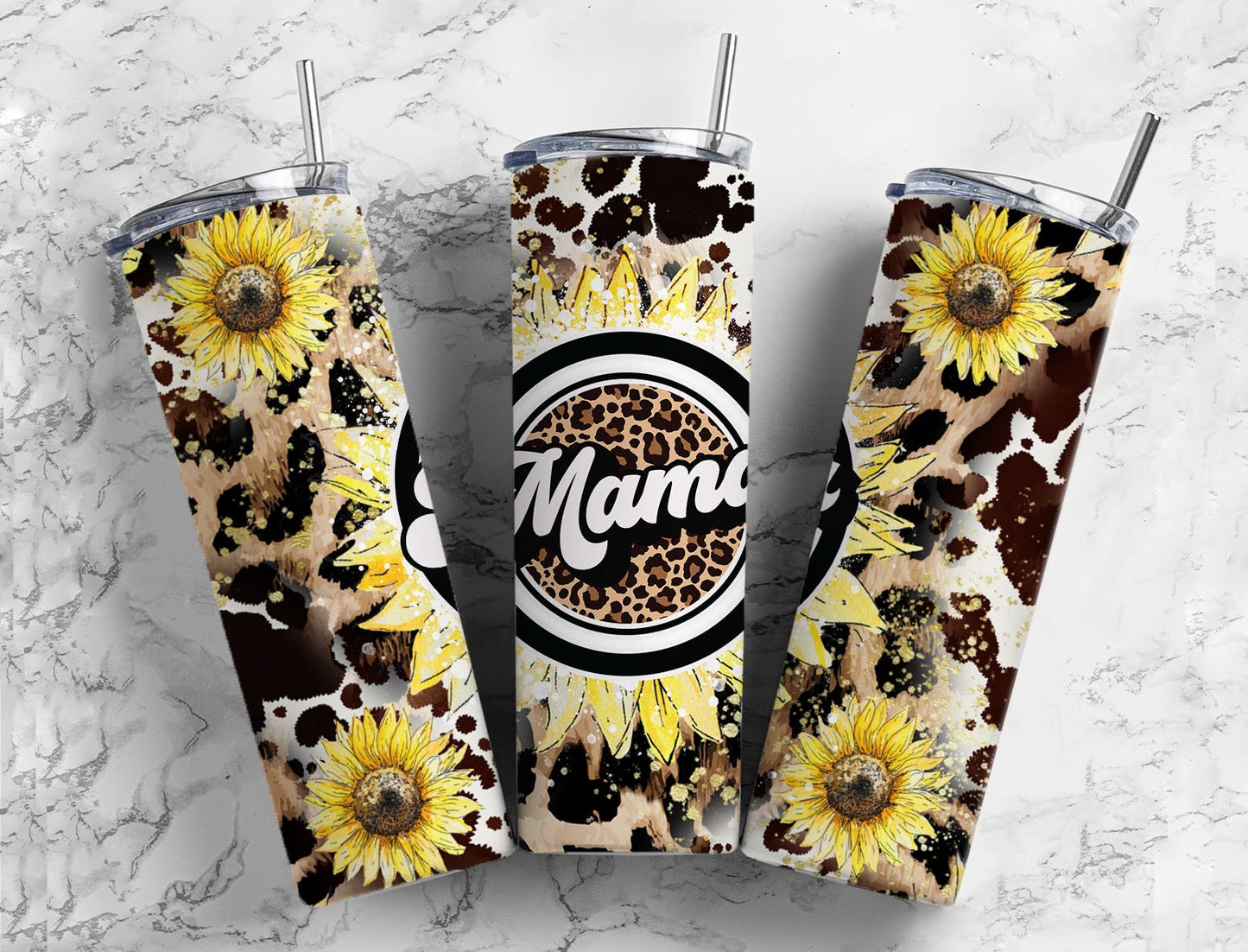 Sunflower Leopard Mama