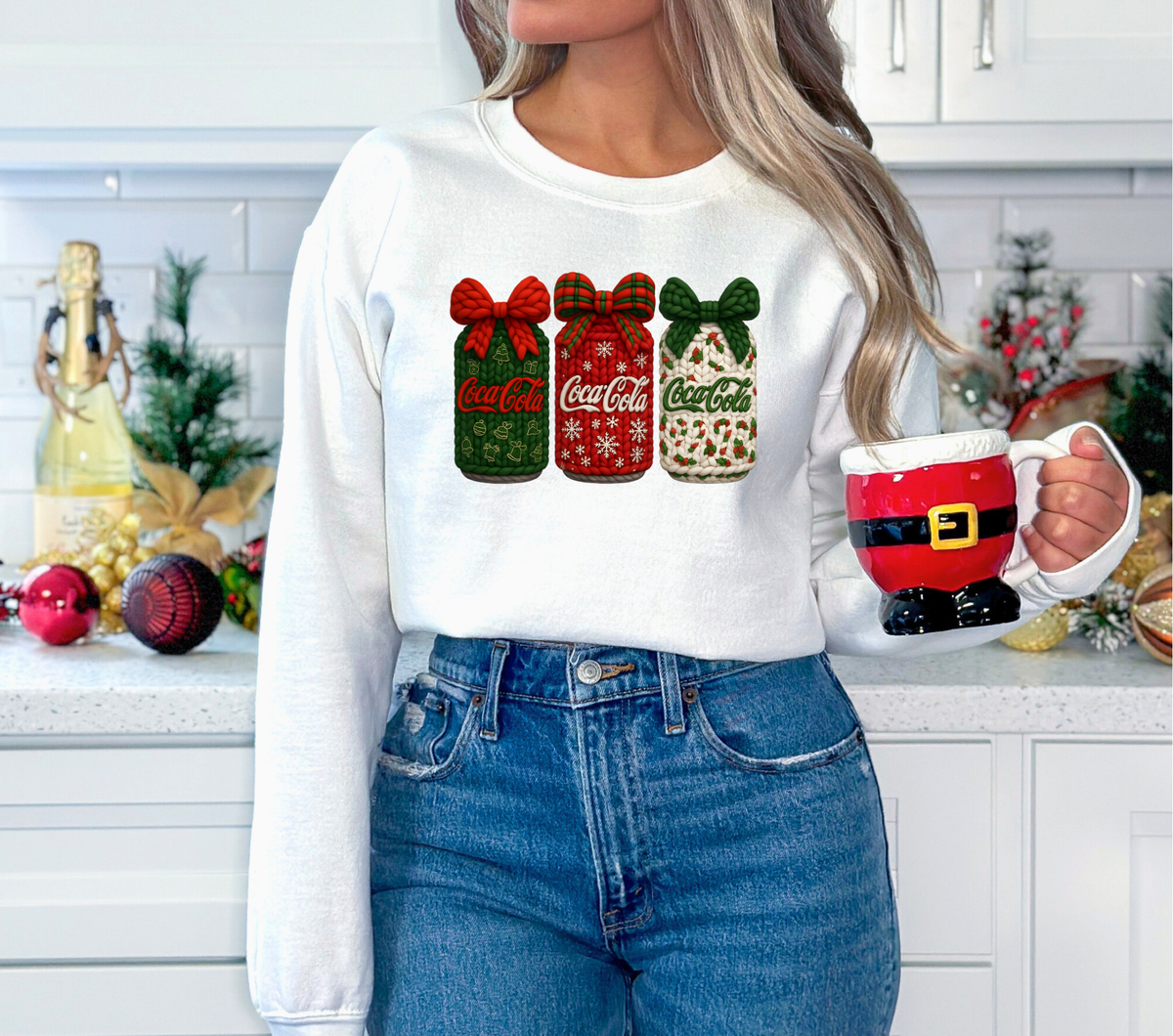 Faux Knitted Coke - DTF TRANSFER