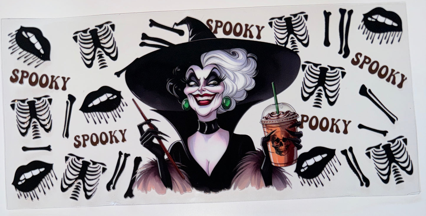 Spooky Witch - 16oz UV DTF Cup Wrap