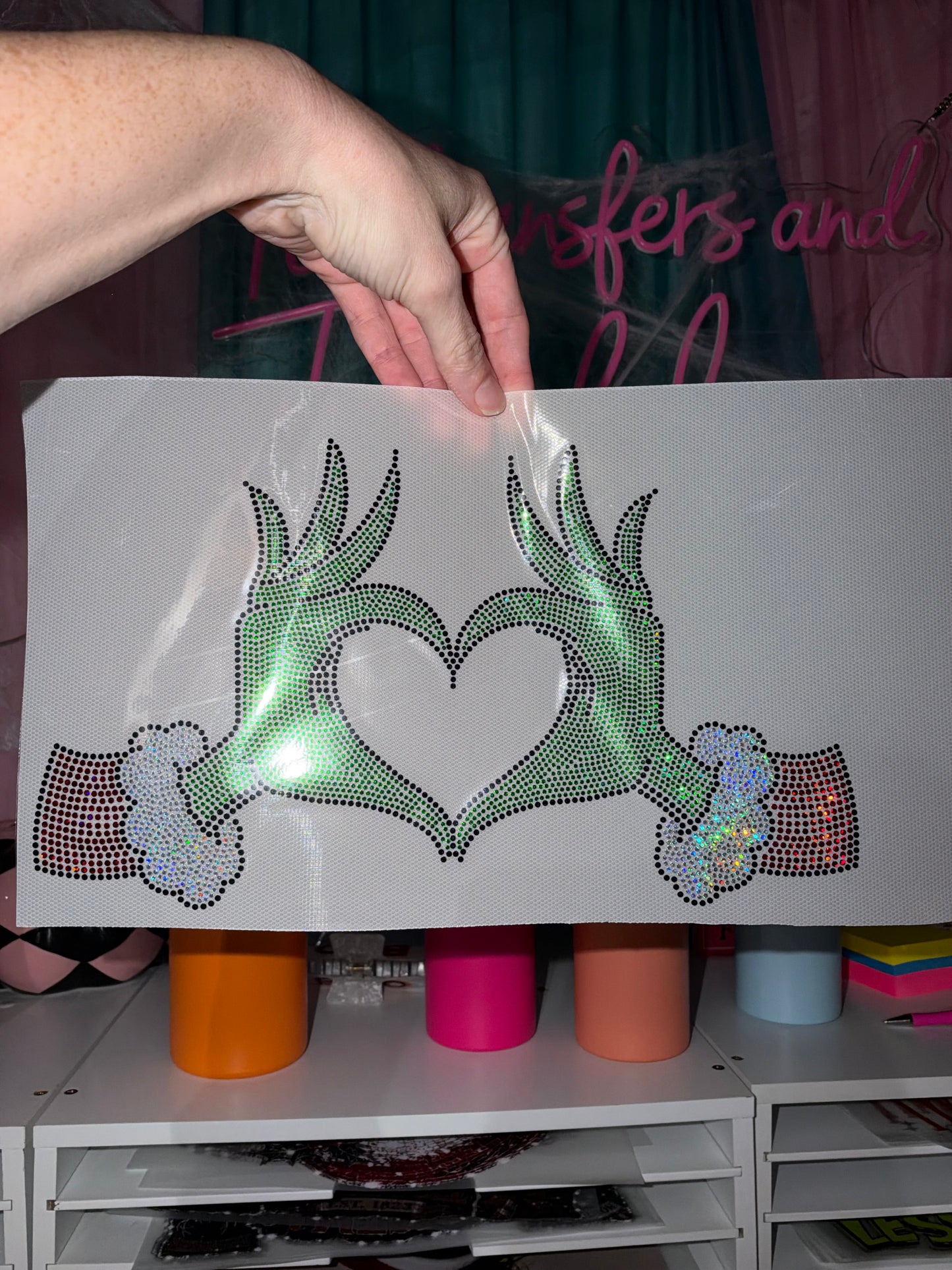 Gman Hand Heart Spangle
