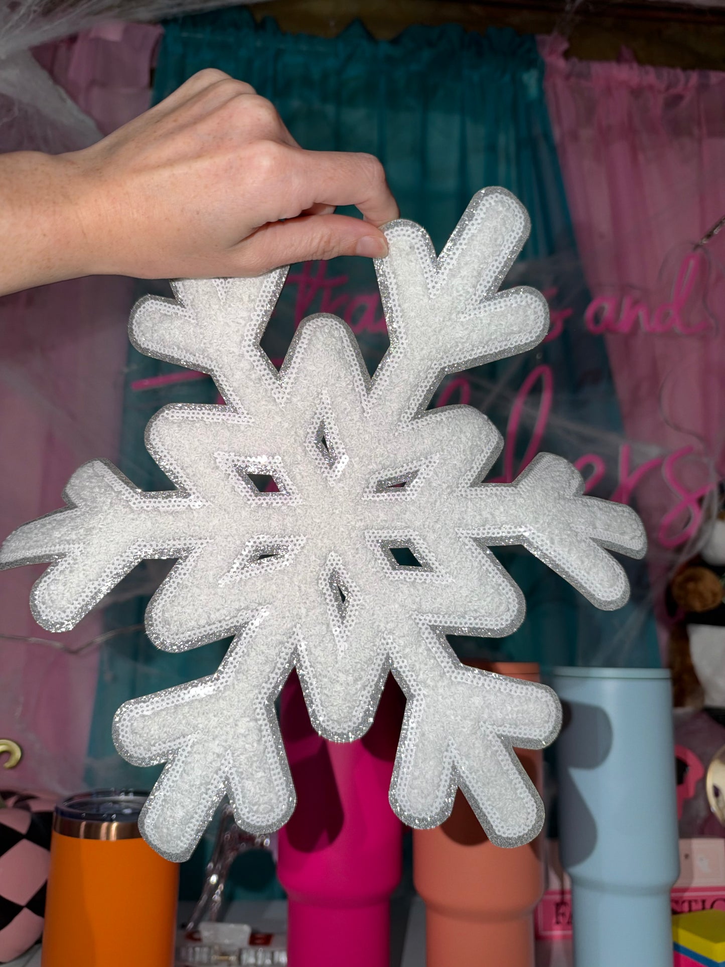 Snowflake Chenille Patch