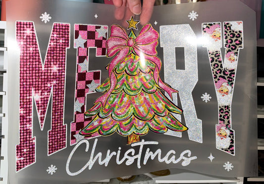 Merry Christmas Patterns - Glitter Screen Print