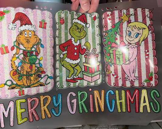 Merry Gmas - Glitter Screen Print