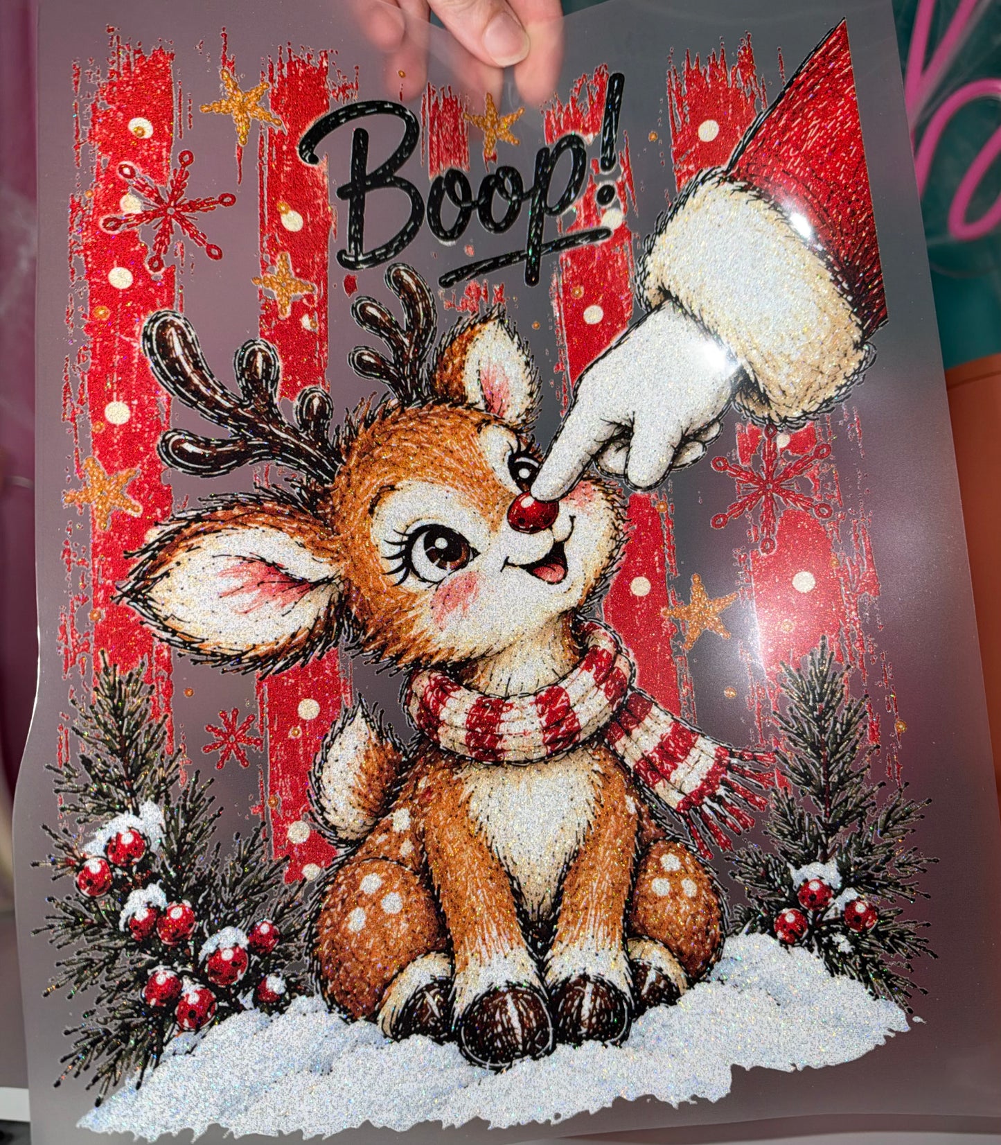 Boop - Glitter Screen Print