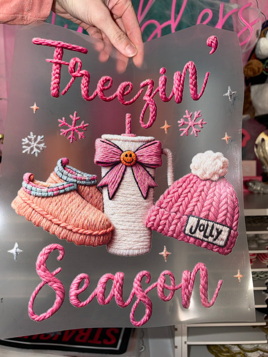 Freezin Season - Glitter Screen Print