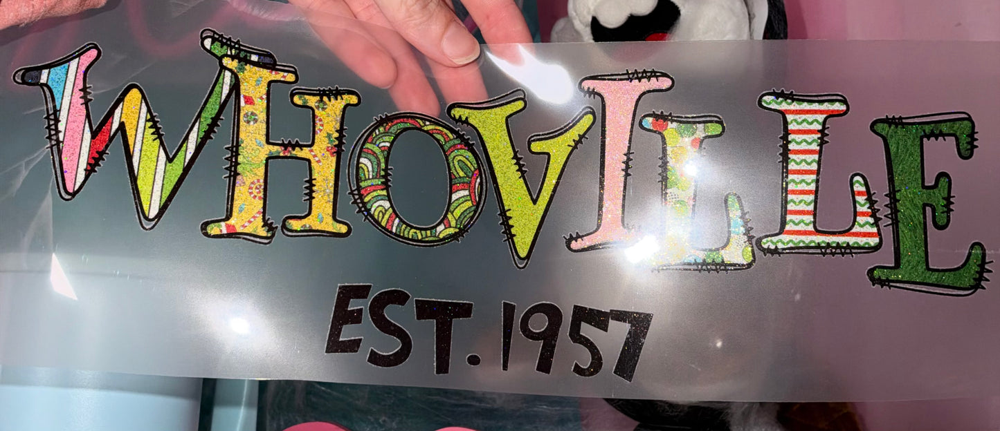 WhoV - Glitter Screen Print