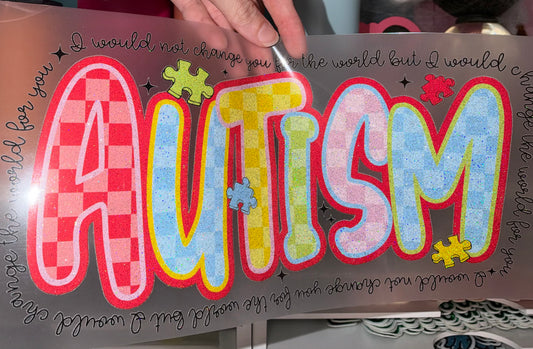 Autism - Glitter Screen Print