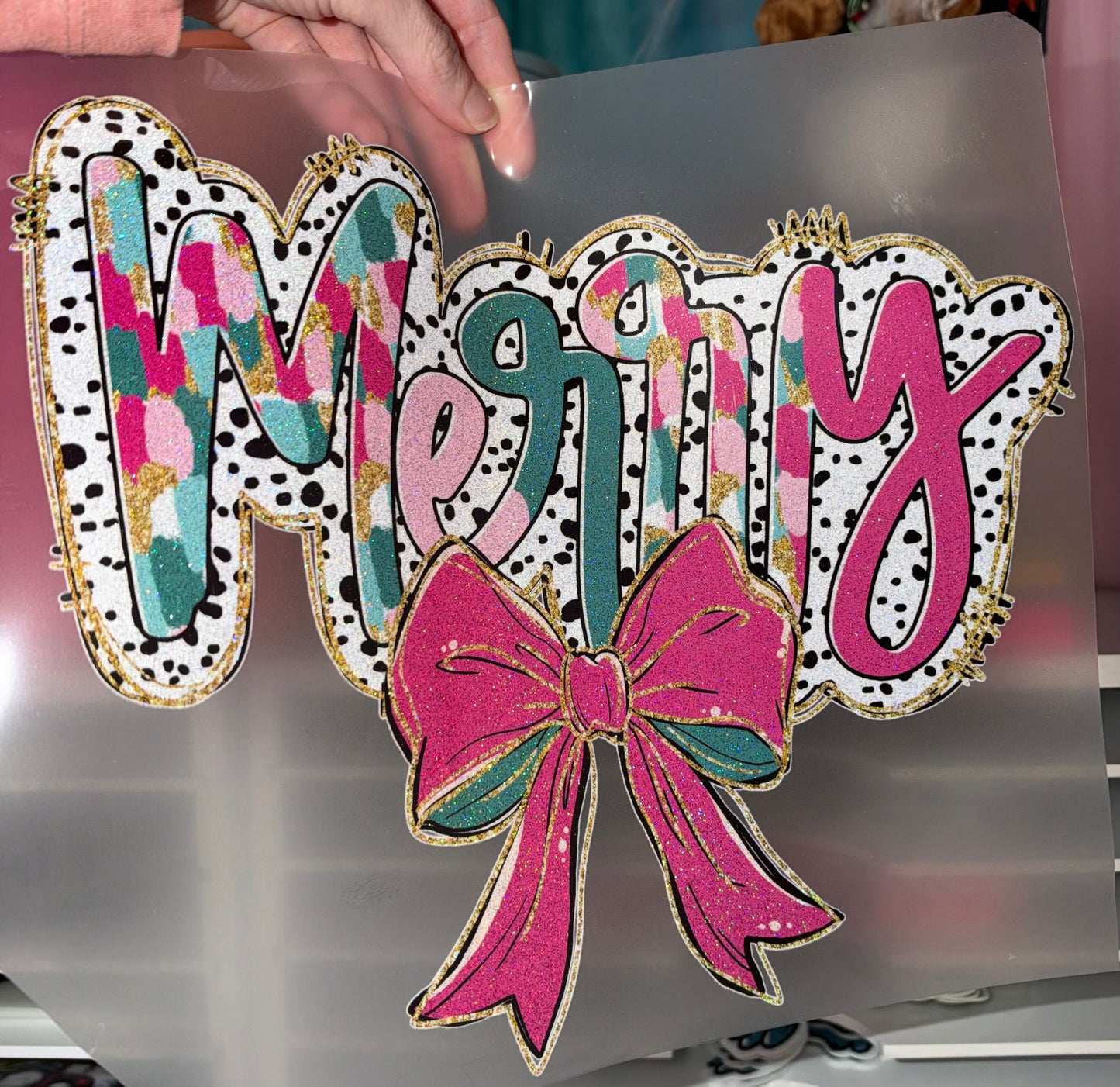 Merry - Glitter Screen Print