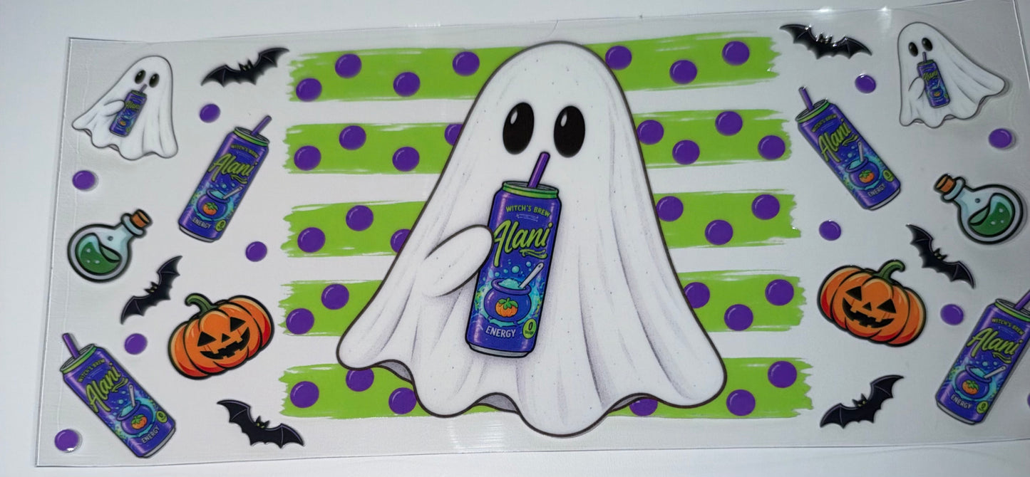 Brew Ghost - 16oz UV DTF Cup Wrap