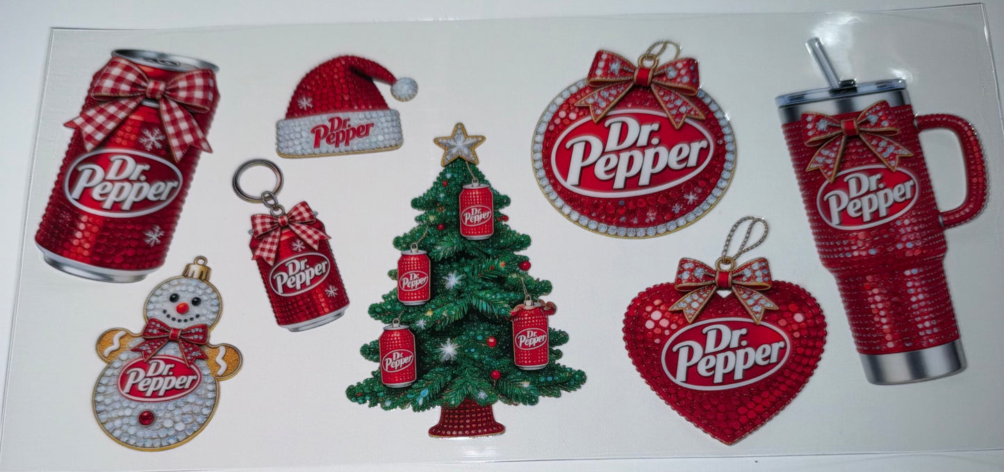 Dr. Pep Tree - 16oz UV DTF Cup Wrap