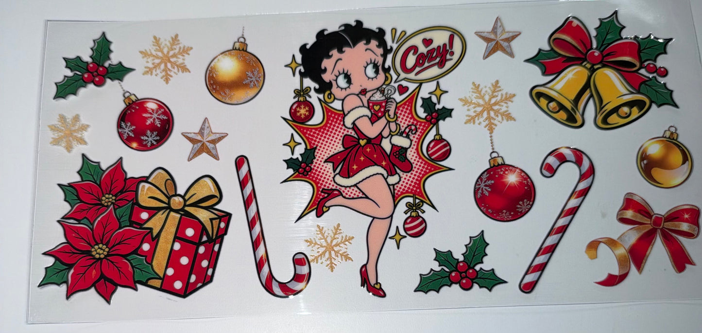 Boop Christmas - 16oz UV DTF Cup Wrap