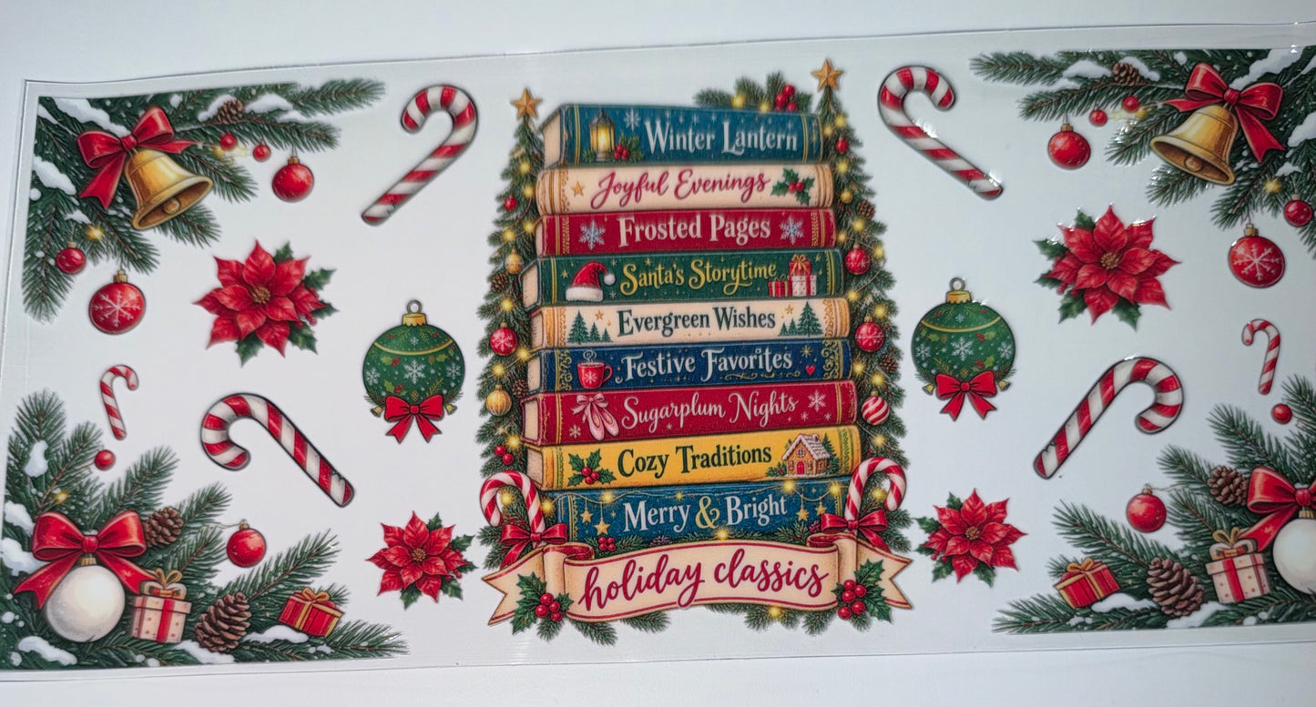 Winter Lantern Books - 16oz UV DTF Cup Wrap