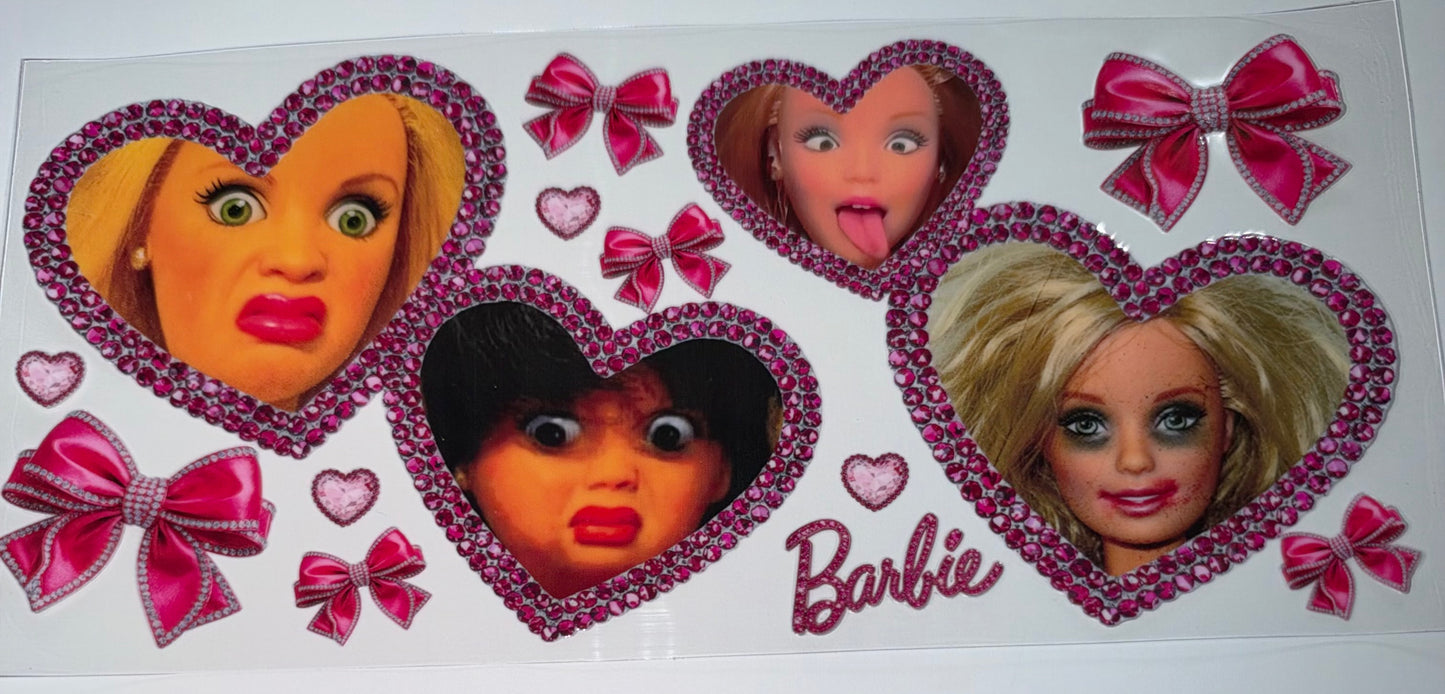 Heart tongue doll - 16oz UV DTF Cup Wrap