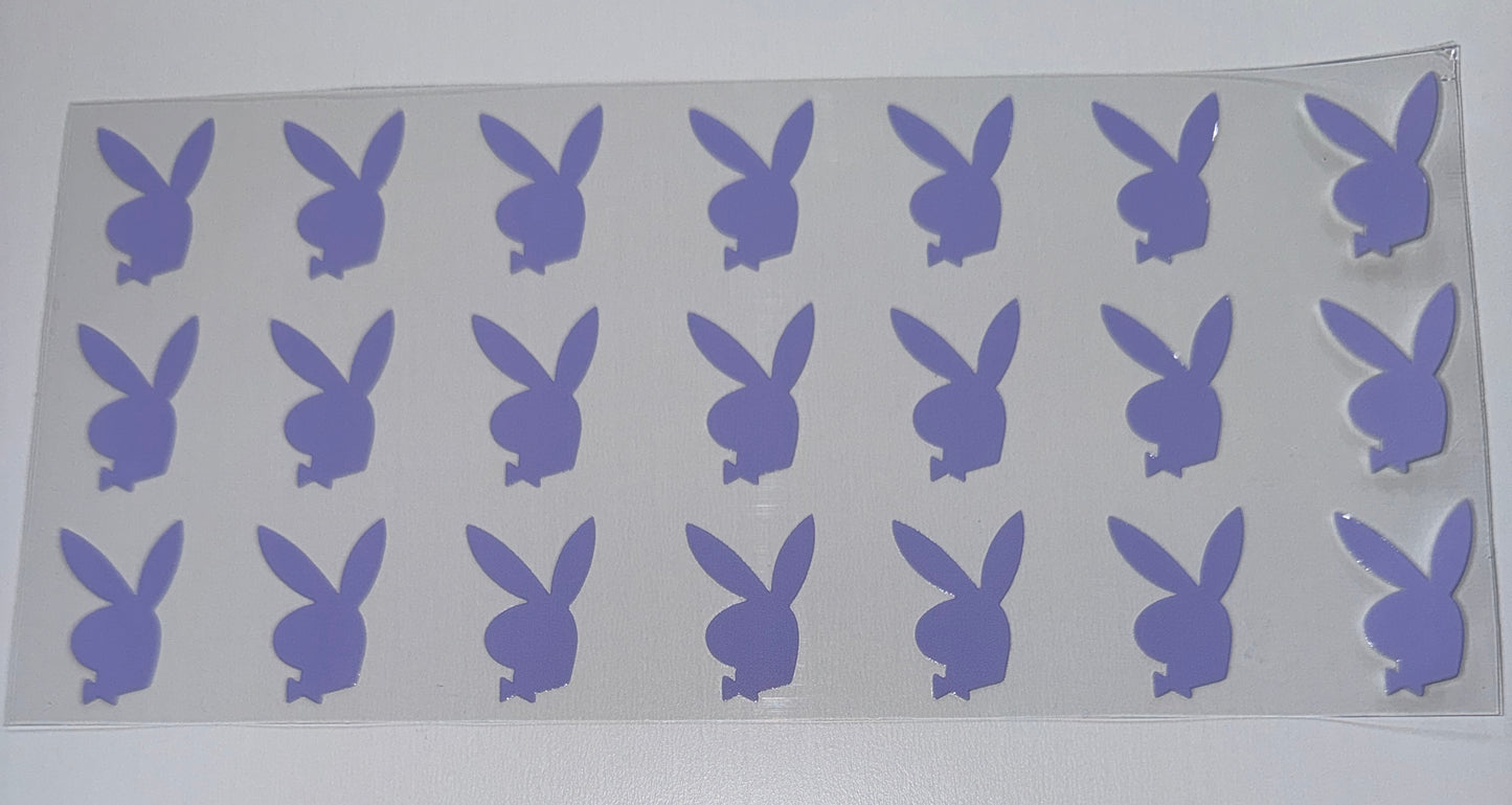 Purple Bunnies - 16oz Uv DTF Cup Wrap