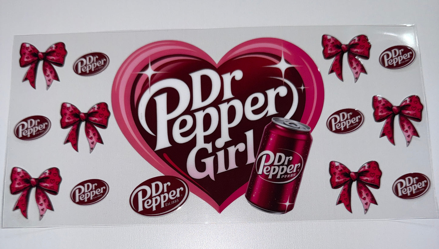 Dr Drink Heart - 16oz Uv DTF Cup Wrap
