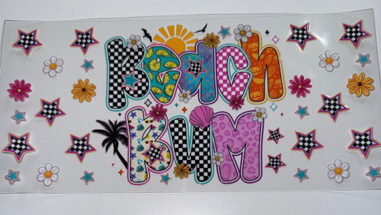 Beach Bum - 16oz Uv DTF Cup Wrap