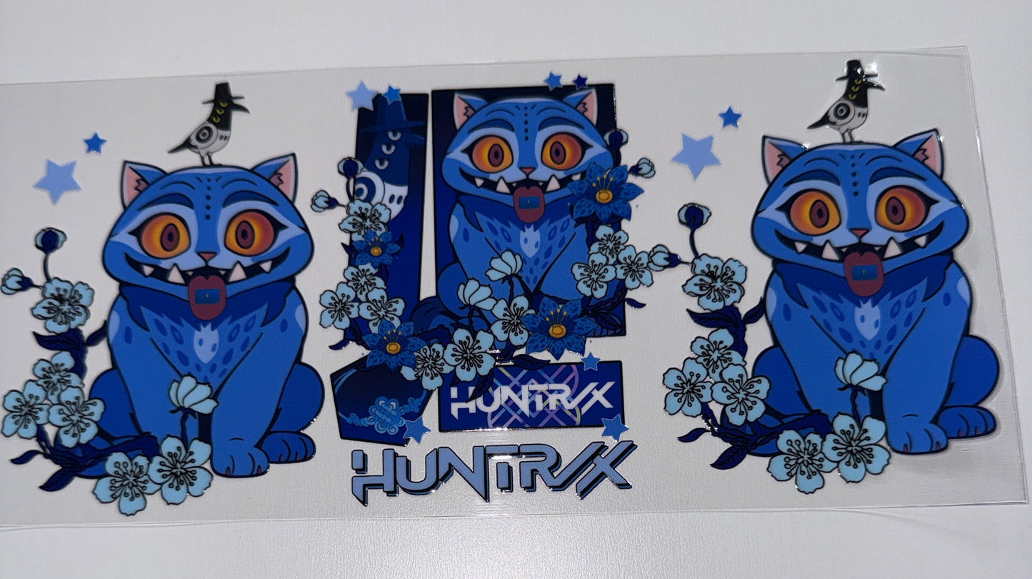 Blue Cute Hunt RX - 16oz Uv DTF Cup Wrap