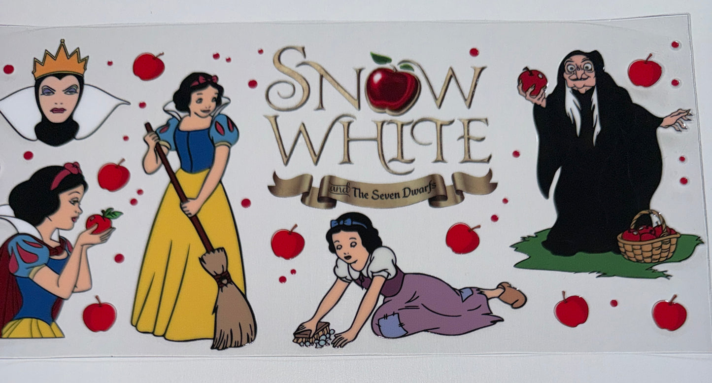 Snow Princess - 16oz Uv DTF Cup Wrap