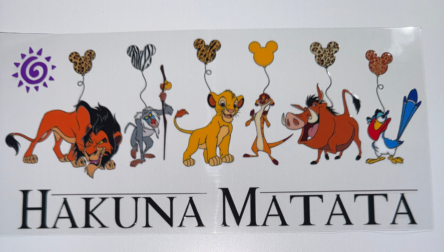 Hakuna - 16oz Uv DTF Cup Wrap