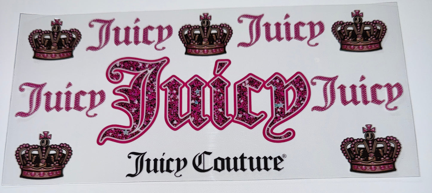 Juicyyyyyy - 16oz Uv DTF Cup Wrap