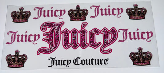 Juicyyyyyy - 16oz Uv DTF Cup Wrap
