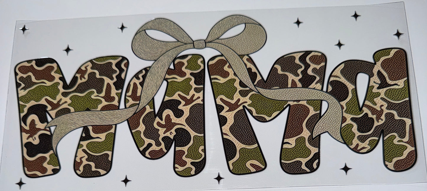Mama Camo - 16oz Uv DTF Cup Wrap