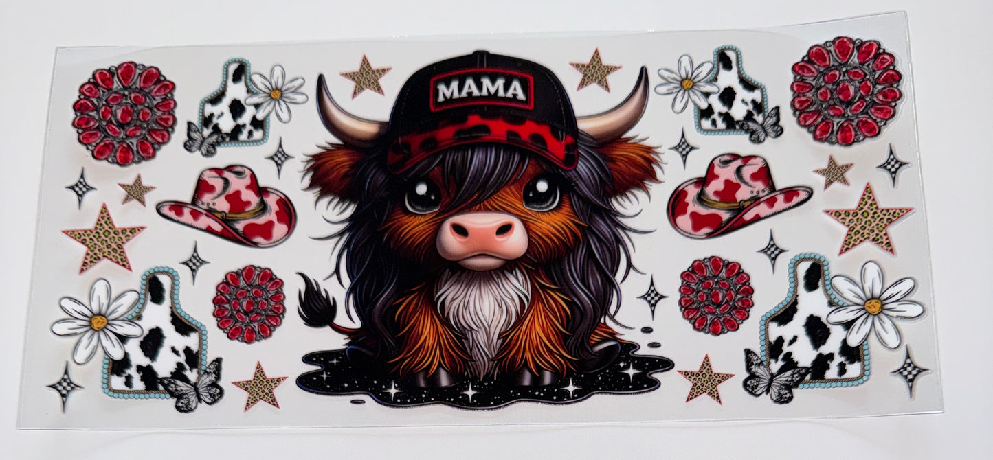 Mama Cow - 16oz UV DTF Cup Wrap
