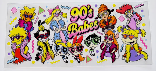 90's Babes - 16oz UV DTF Cup Wrap