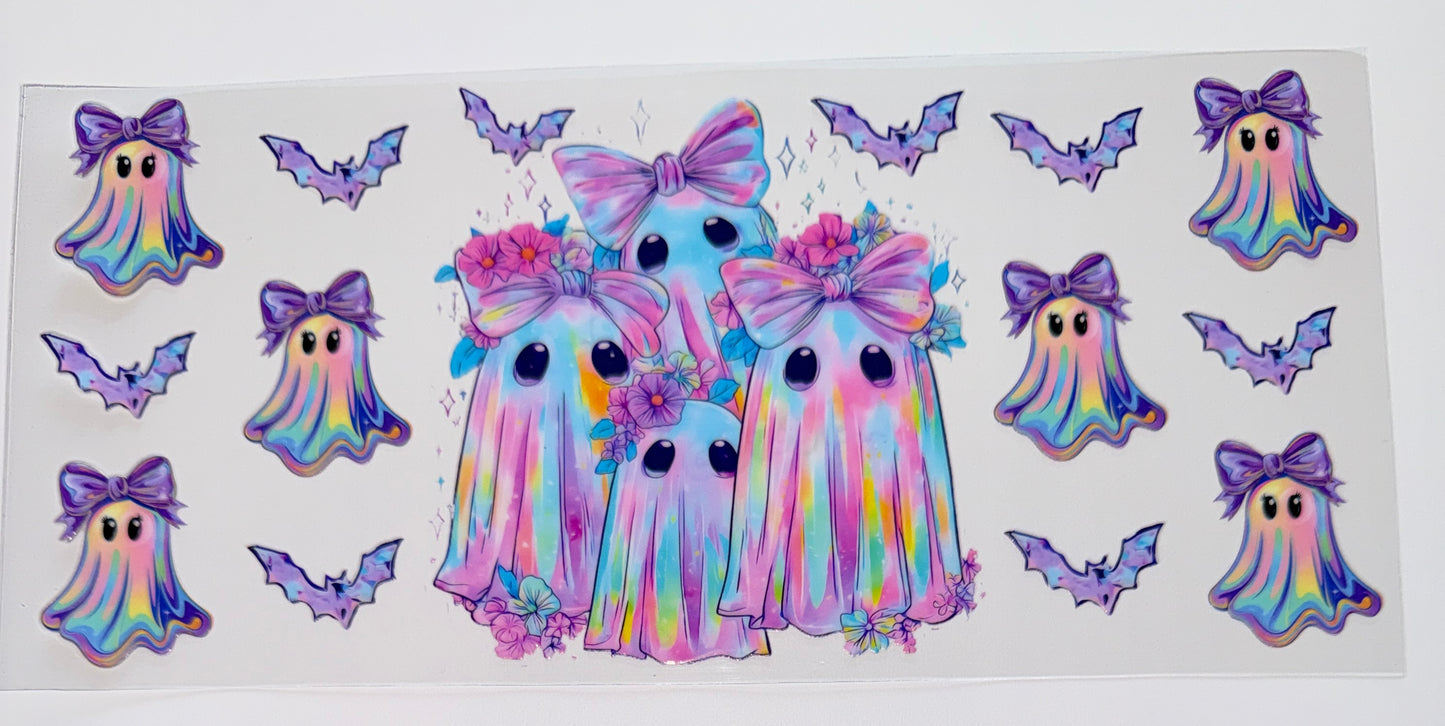Holo Ghost - 16oz UV DTF Cup Wrap
