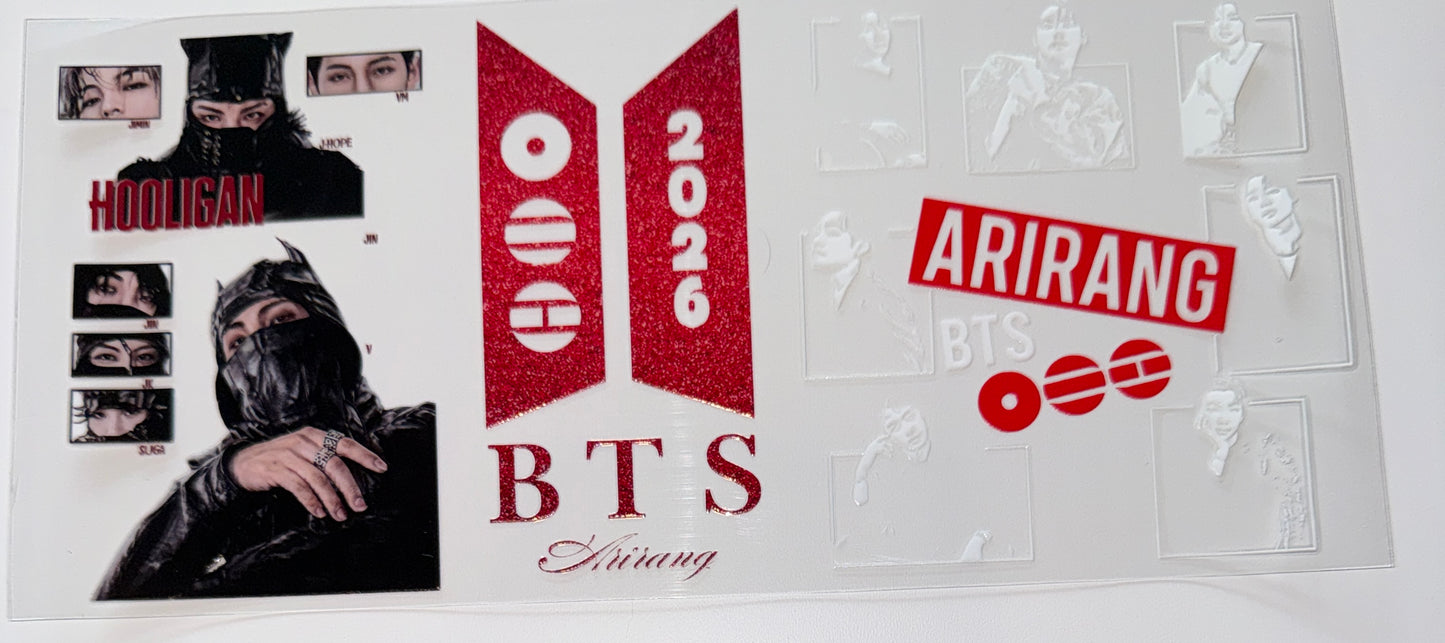 BTS - 16oz UV DTF Cup Wrap