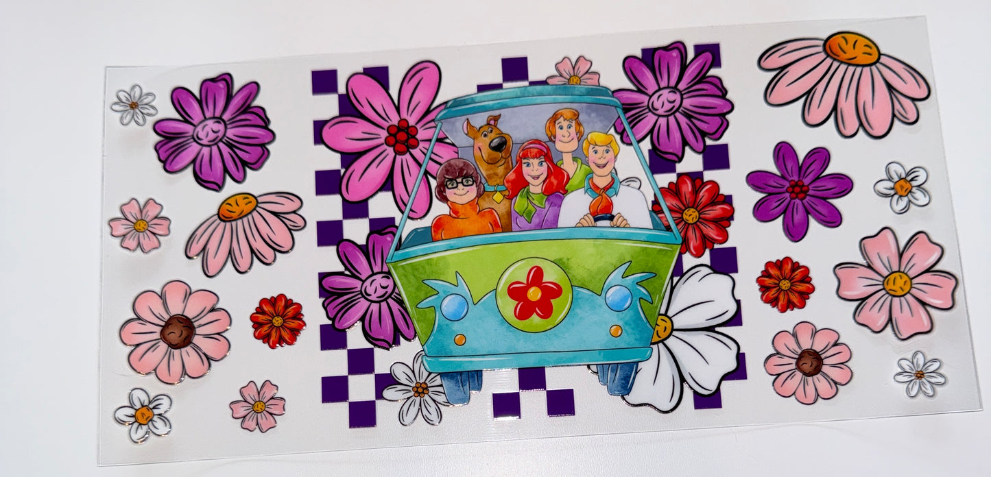 Dog Friend trip - 16oz UV DTF Cup Wrap