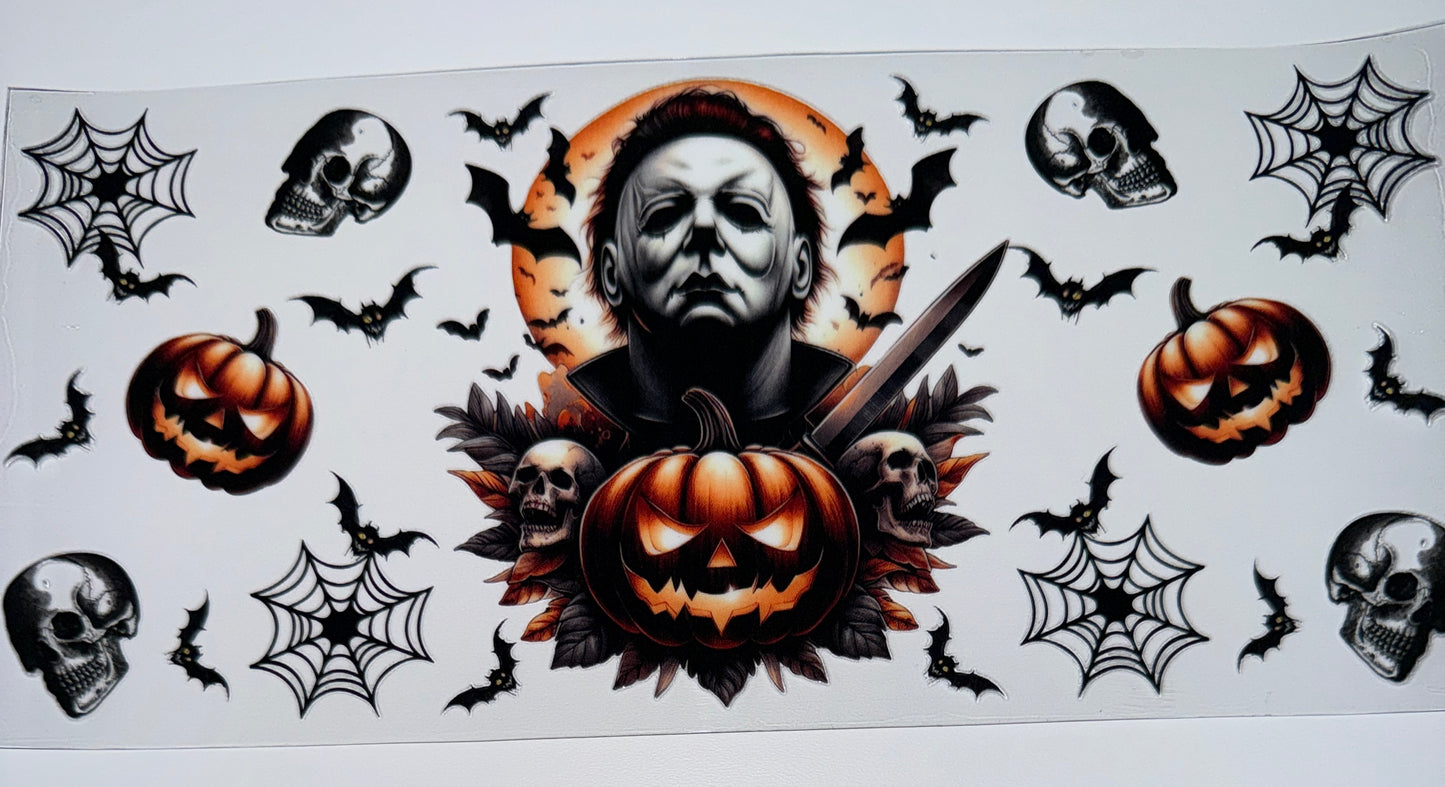 Myers Halloween - 16oz UV DTF Cup Wraps