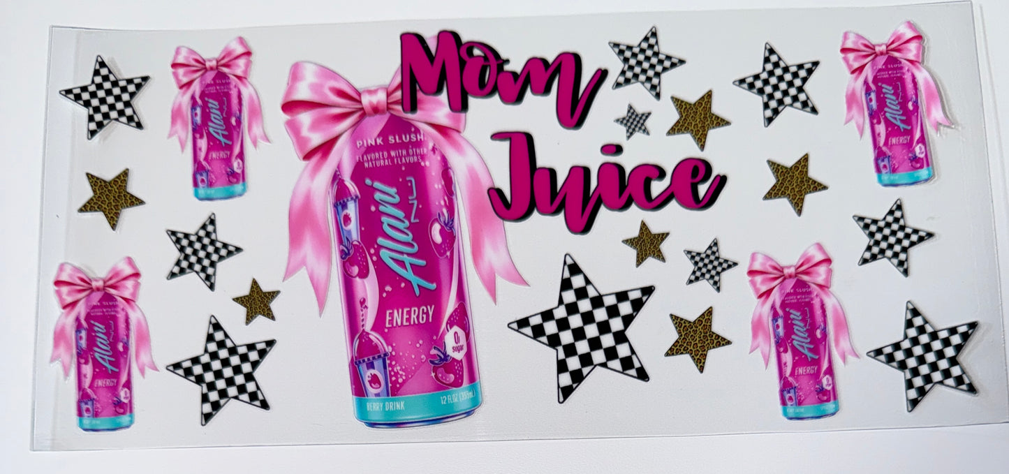 Mom Juice - 16oz UV DTF Cup Wraps