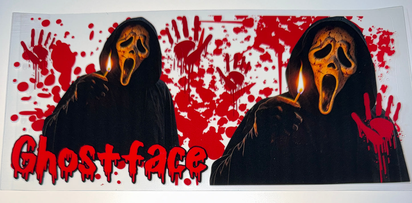 Bloody Face - 16oz UV DTF Cup Wraps