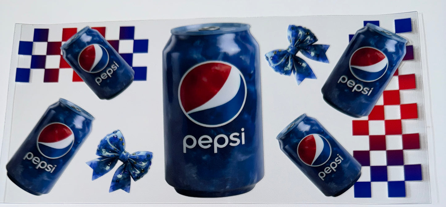 Blue Can Drink - 16oz UV DTF Cup Wraps