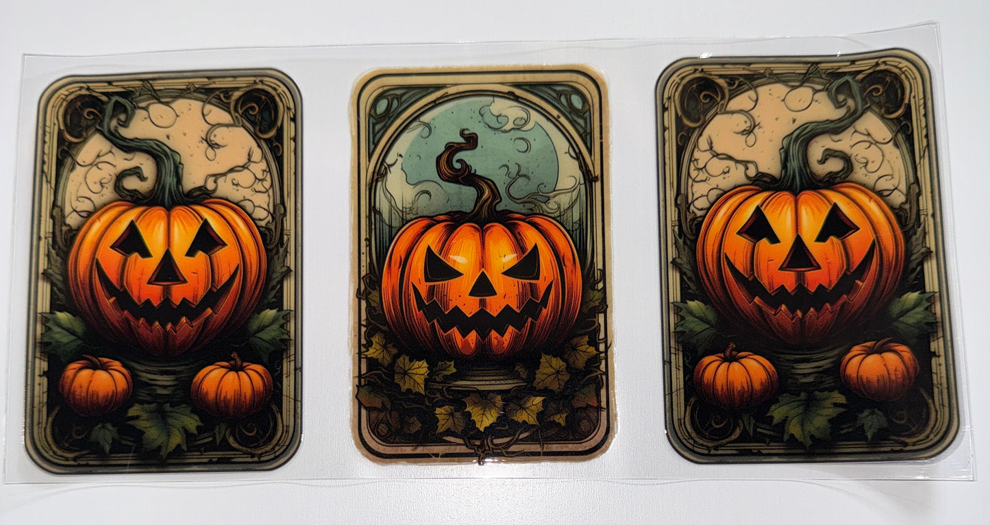 Pumpkin Cards - 16oz UV DTF Cup Wrap
