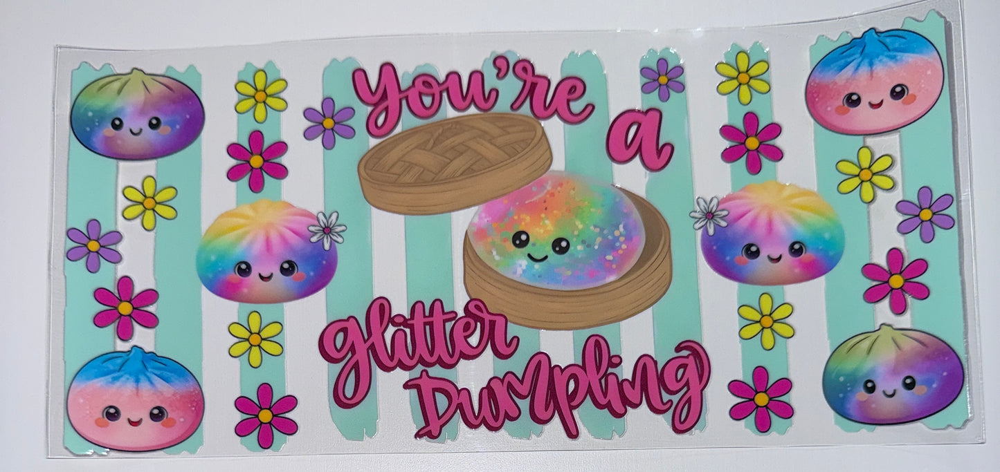 Rainbow Dumplin - 16oz UV DTF Cup Wrap