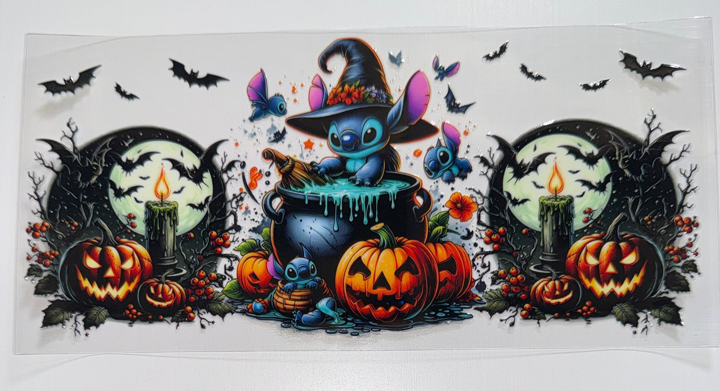 Blue Guy Potion Pot - 16oz UV DTF Cup Wrap