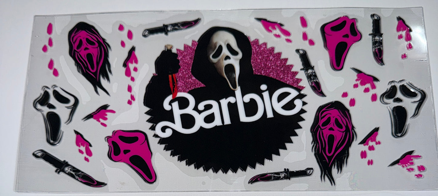 Barb Face - 16oz UV DTF Cup Wrap
