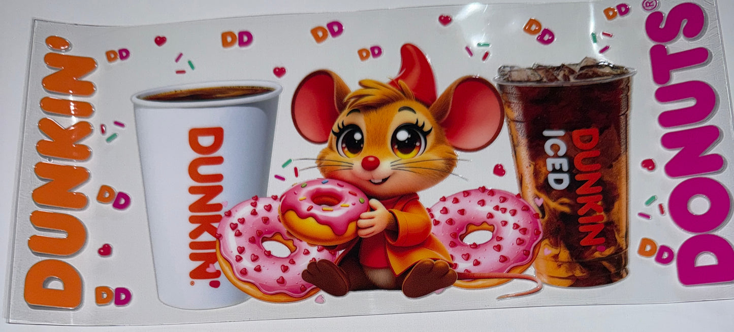 Cute Mouse DD - 16oz UV DTF Cup Wrap
