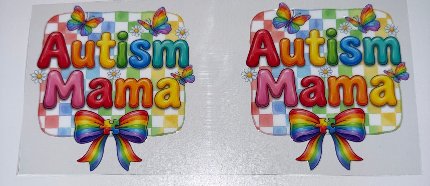 Autism Mama - 16oz UV DTF Cup Wrap
