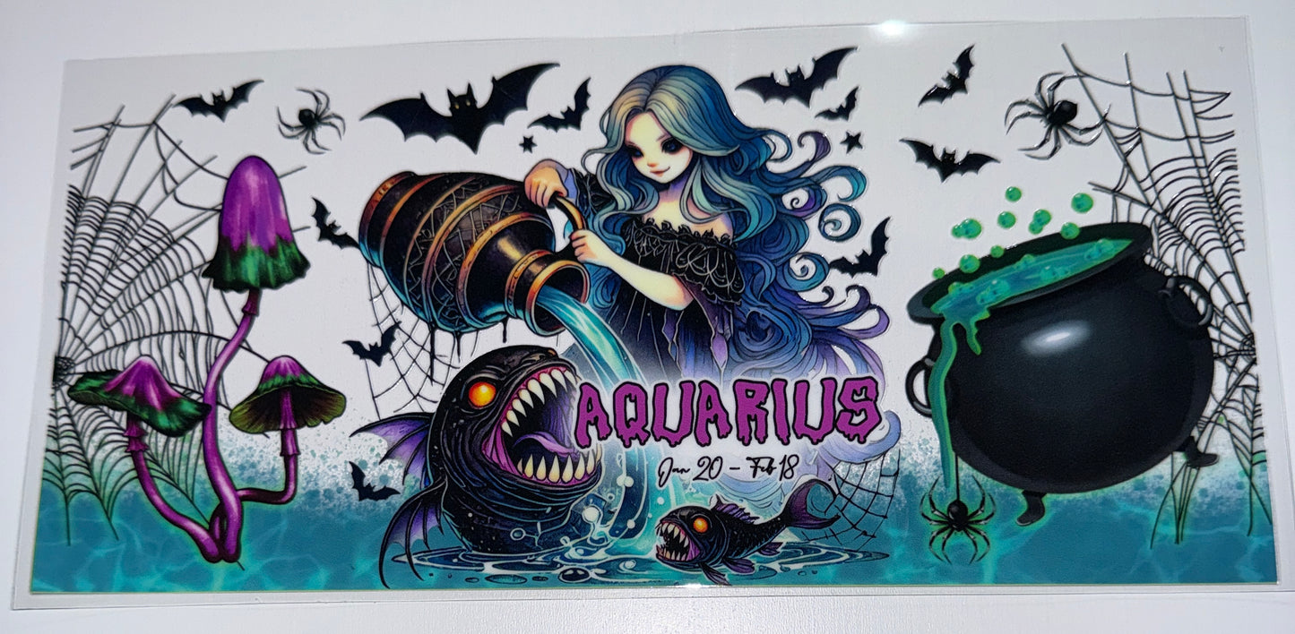 Aquarius - 16oz UV DTF Cup Wrap