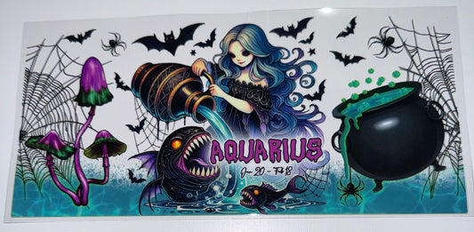 Aquarius - 16oz UV DTF Cup Wrap